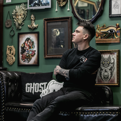 electric art tattoo studio frankie innes portrait haworth yorkshire england